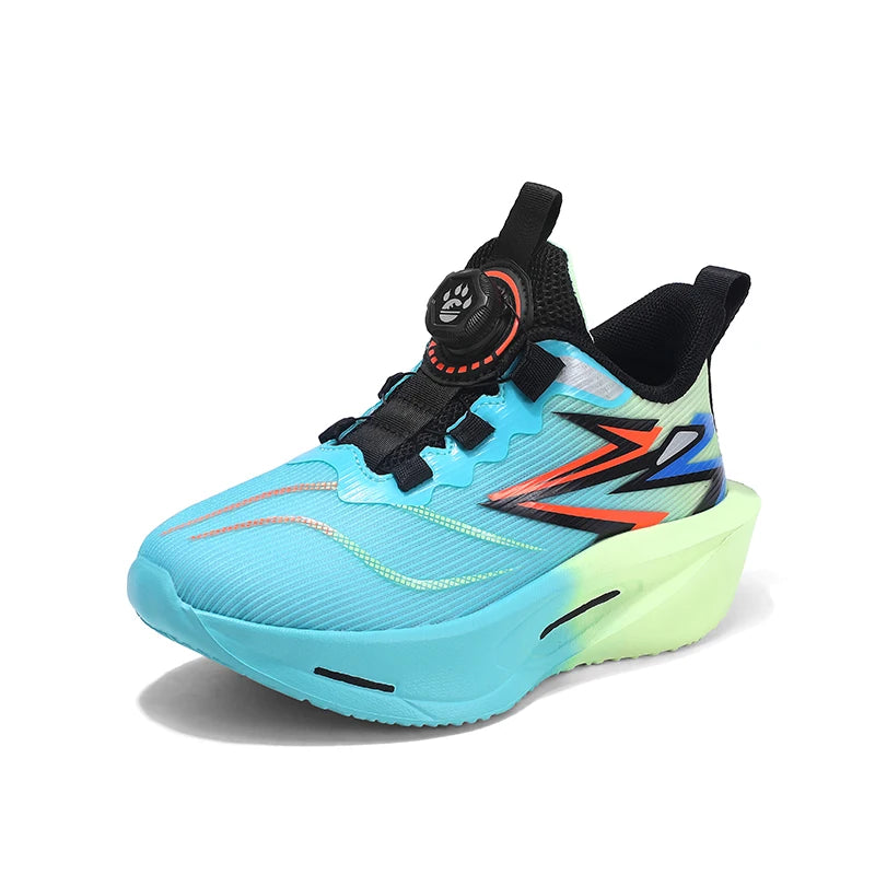 Kids Fashion Running Shoes Casual Sports Shoes for Children Lightweight Breathable Gym Trainers Boys Girls Thick-bottom Sneakers