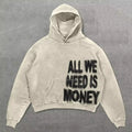 Hoodie Y2K Sweatshirt Mens Womens Hip Hop Letter Graphic Print Oversized Hoodie New Harajuku Gothic Pullover Hoodie Clothes Kids