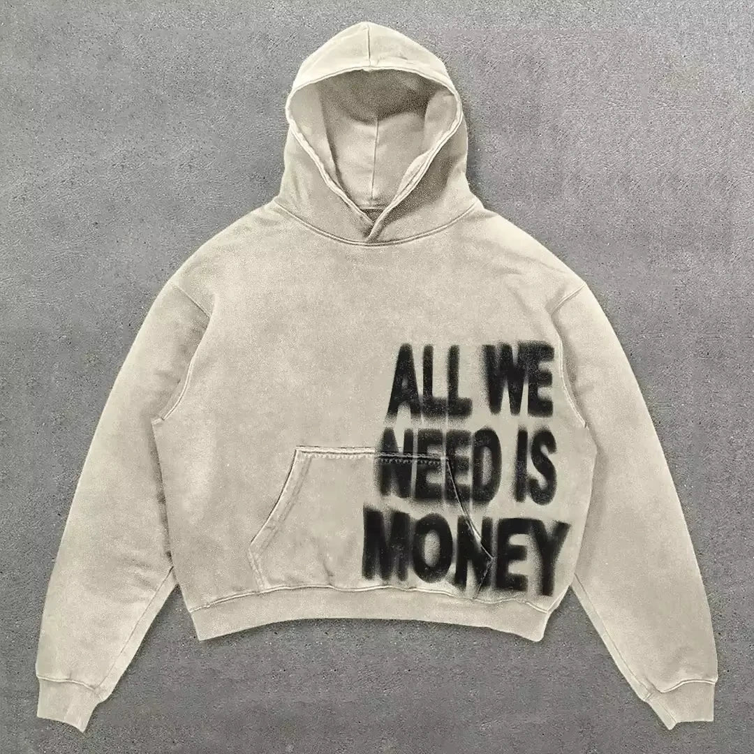 Hoodie Y2K Sweatshirt Mens Womens Hip Hop Letter Graphic Print Oversized Hoodie New Harajuku Gothic Pullover Hoodie Clothes Kids