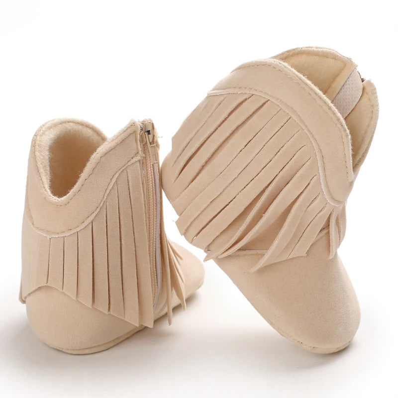 Toddler Footwear Boots Newborns Prewalkers For Unisex Baby Boys Girls Winter Keep Warm Moccasins Tassel Footwear Shoes 0-18M