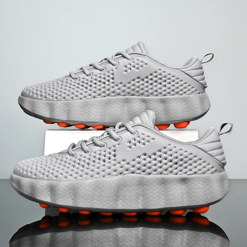 Men Comfortable Running Shoes Breathable Thick Sole Non-slip Casual Sports Shoes Cushioning Outdoor Walking Sneakers for Women