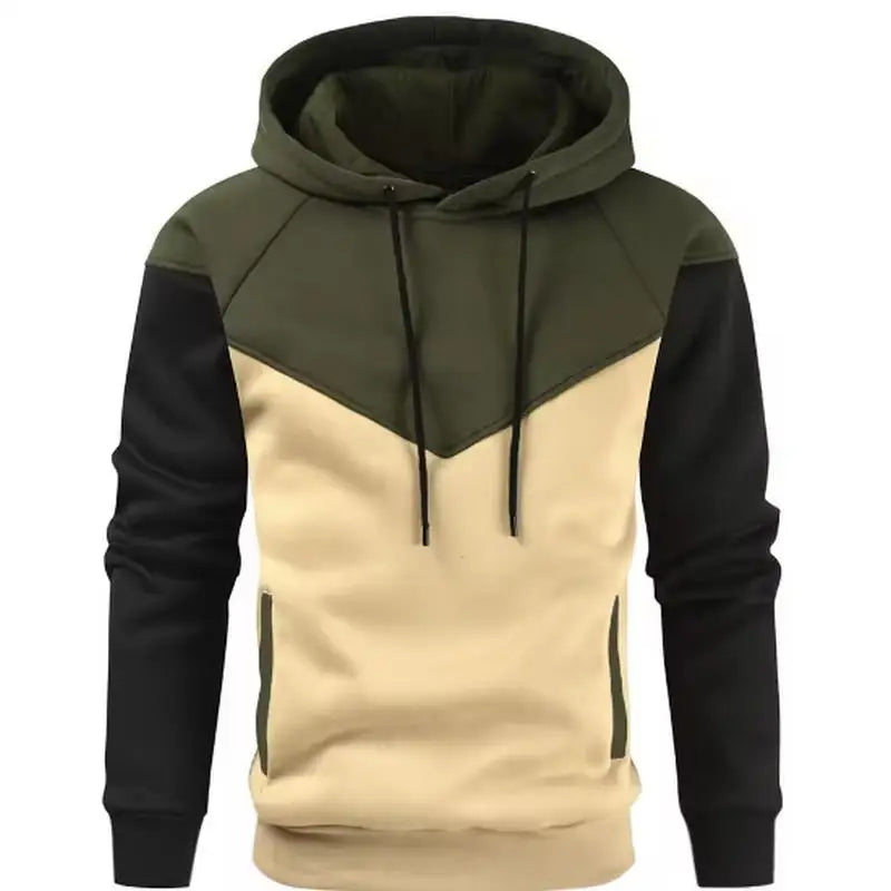 Solid color men's hoodie grab fleece warm men's sweatshirt Fashion street casual men loose breathable jumper brand hoodie