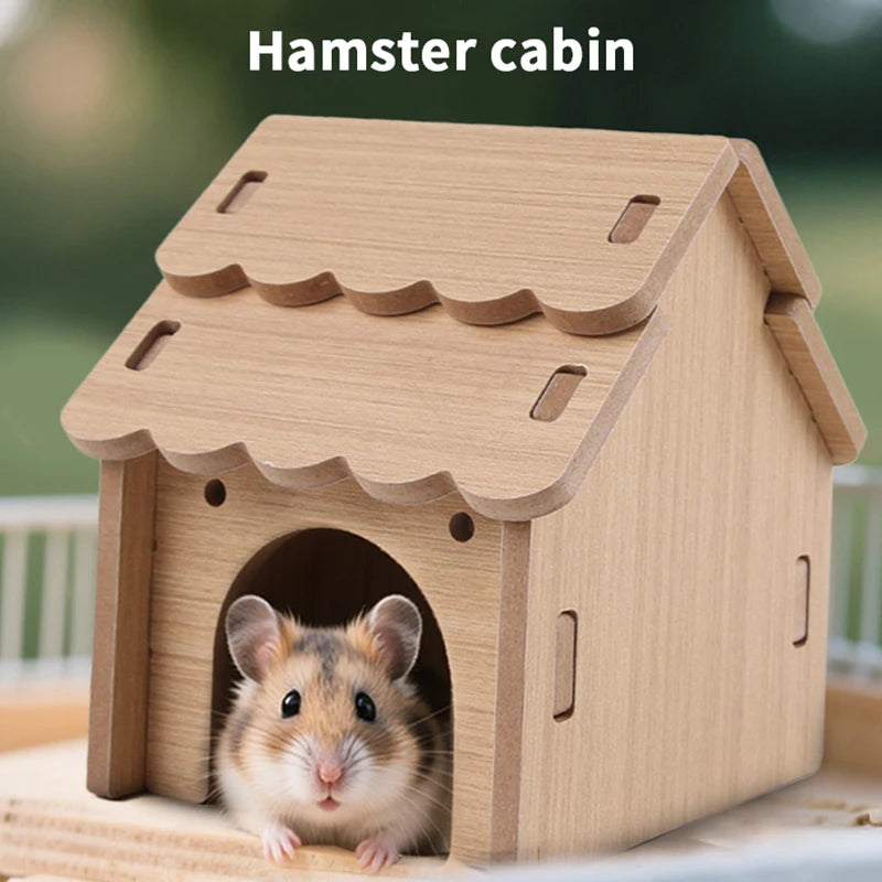 Pet Hamster Toys Wooden Bridge Seesaw Swing Toys Small Animal Activity Climb Toy DIY Hamster Cage Accessorie