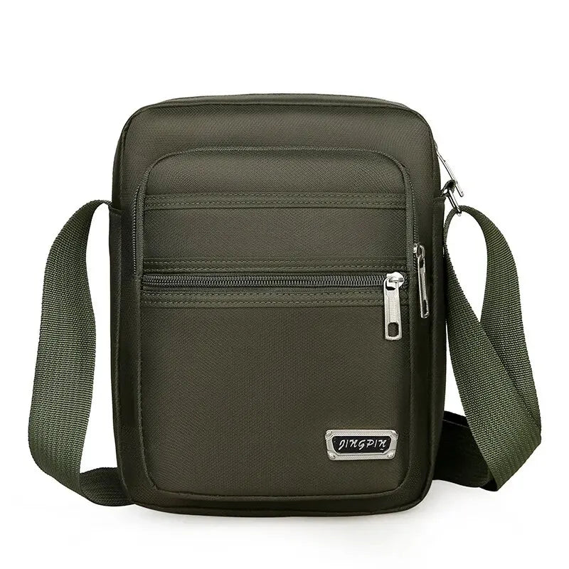 Men's Shoulder Bag Business Leisure Large Capacity Portable Handbag Multi Layer Waterproof Summer Male's Crossbody Bags