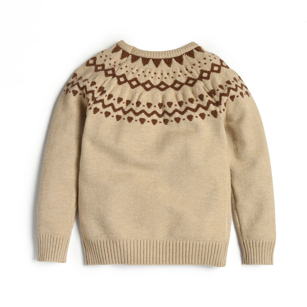 Kids Clothes Knitted Sweater O-Neck Girls Boys Baby Knitted Tops Children Brother Sister Holiday Clothing