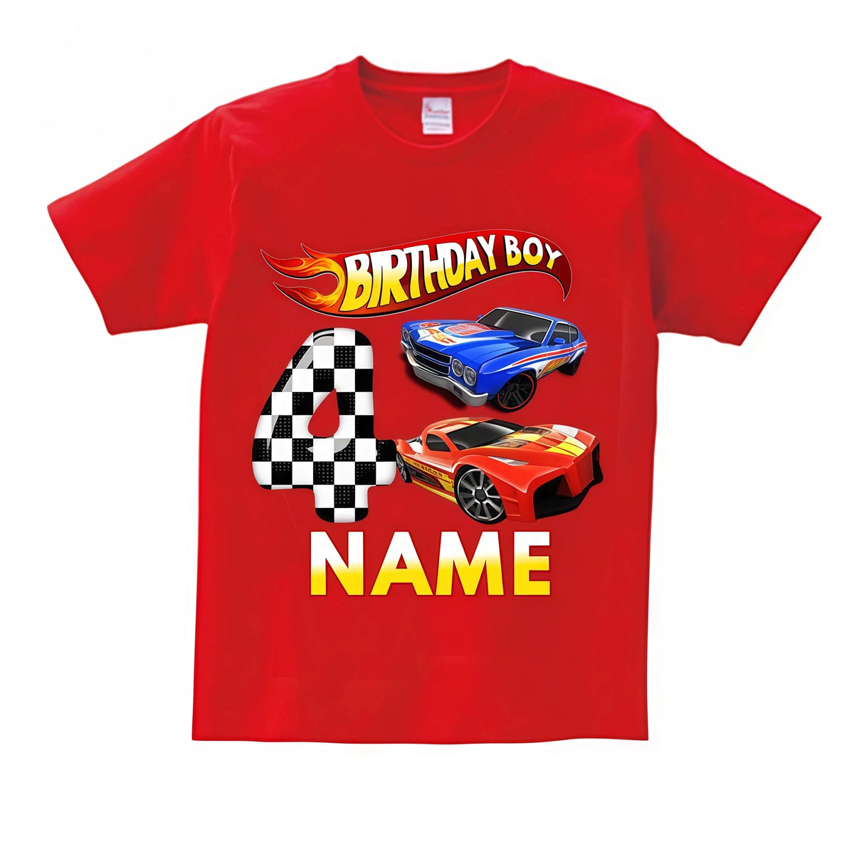 Kids Racing Birthday T Shirt 5 Year Old 2nd T Shirt Kids Shirts for Children Party BOYS Summer Custom Name Toddler Baby T Shirts