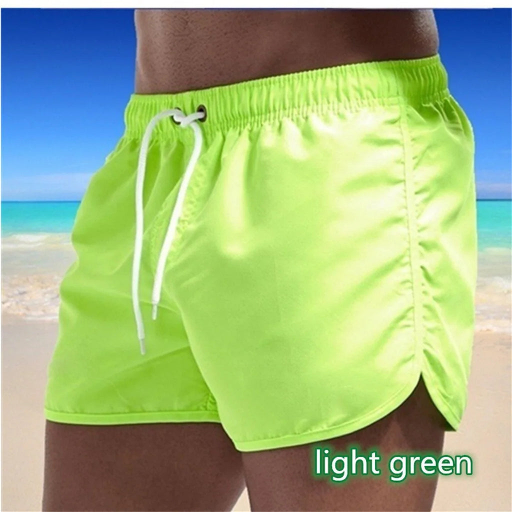 Shorts For Mens 2025 Summer Men's Swimwear Shorts Brand Beachwear Sexy Swim Trunks Men Swimsuits Low Waist Breathable Beach Wear