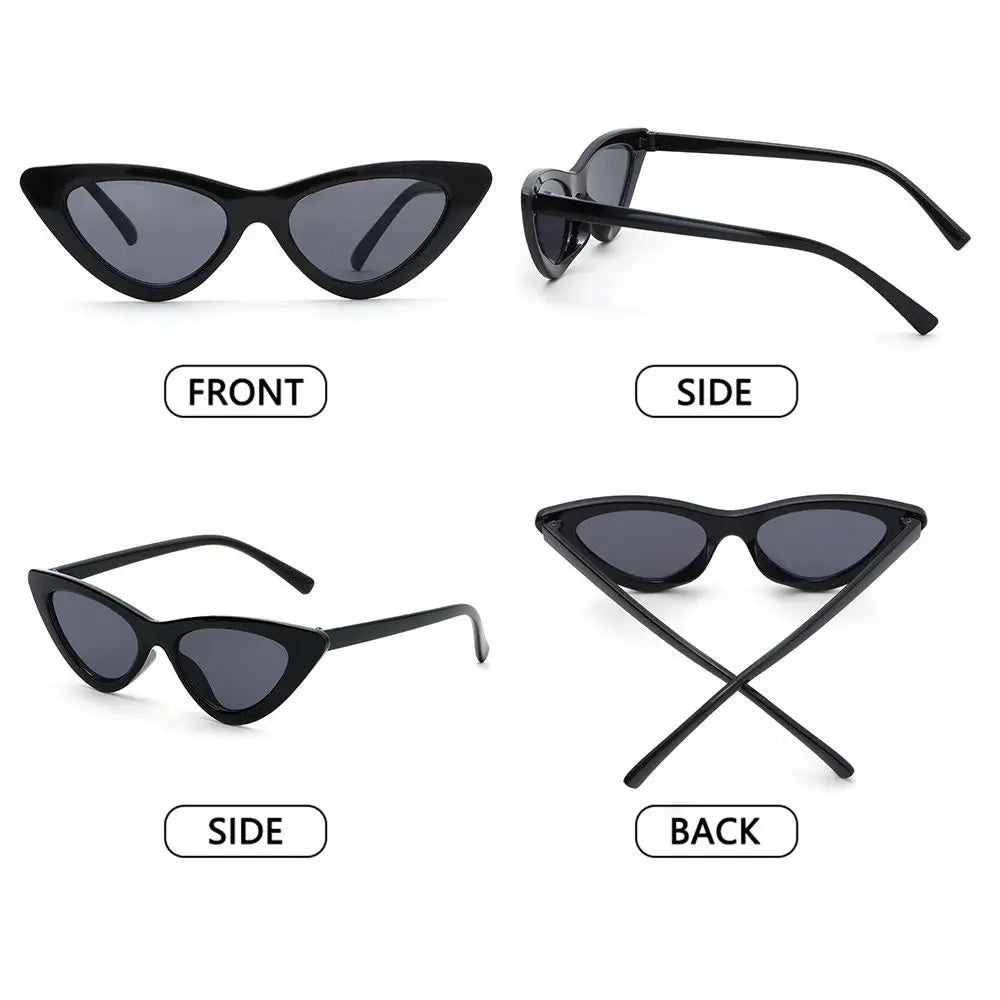 Fashion Candy Color Sunglasses Kids Aged 3-9 Years Trendy Retro Cat Eye Sun Glasses Boys Girls Non-Polarized Shades Party Favor