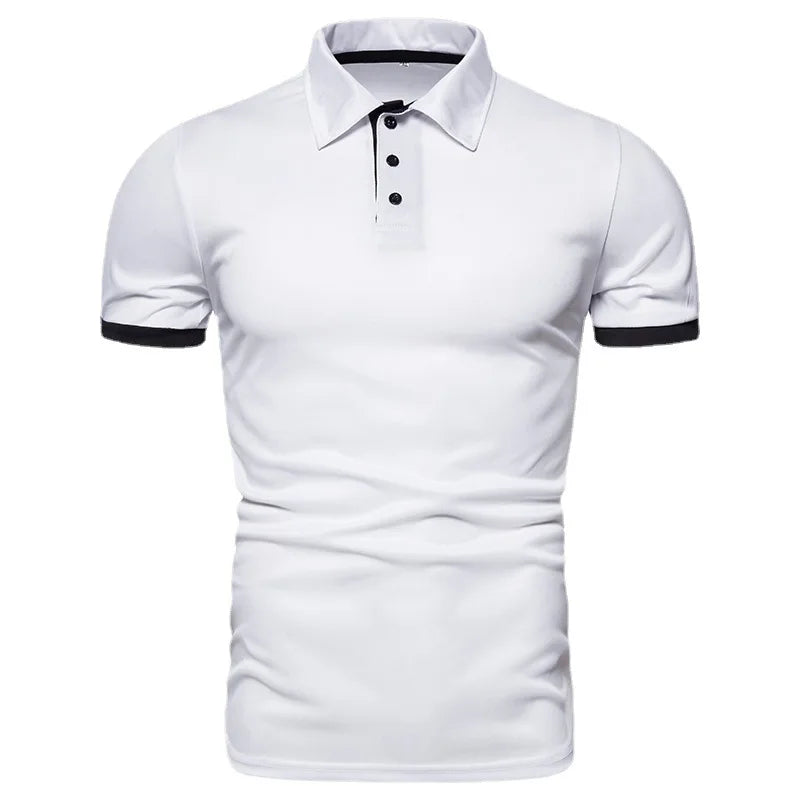 2026 New Mens Polo Shirts Solid Color Short Sleeve Men Polo Shirt Leisure Lapel Man Polo Shirt For Male Tops Shirts