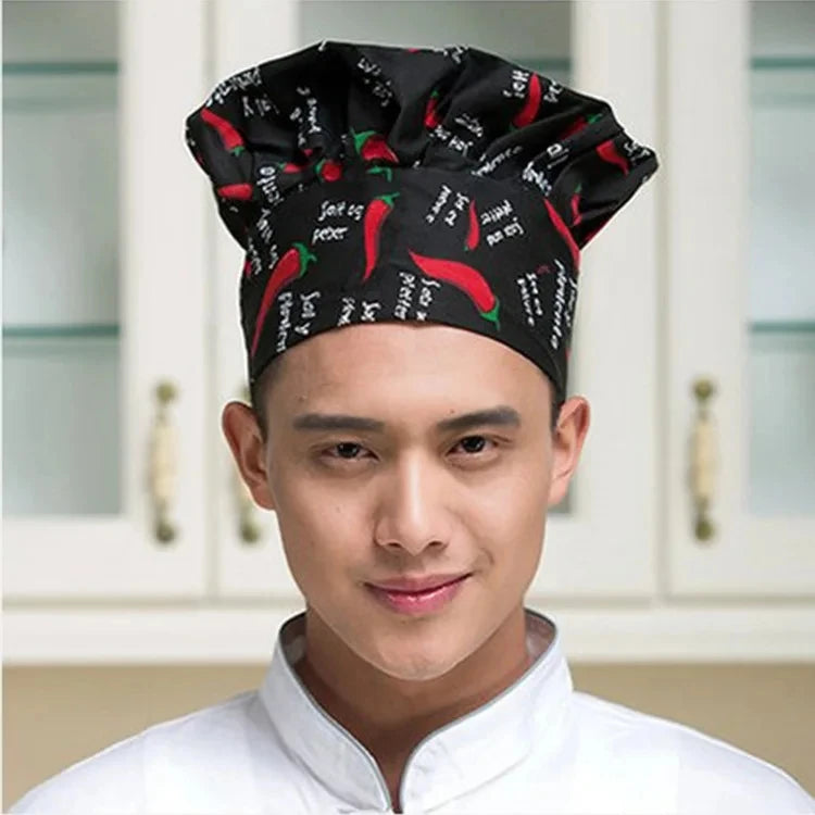 Men Master Cook Caps White Chef Hat Waiter Waitress Kitchen Work Hat Hotel Restaurant Canteen Bakery Kitchen Cap Barber Homework