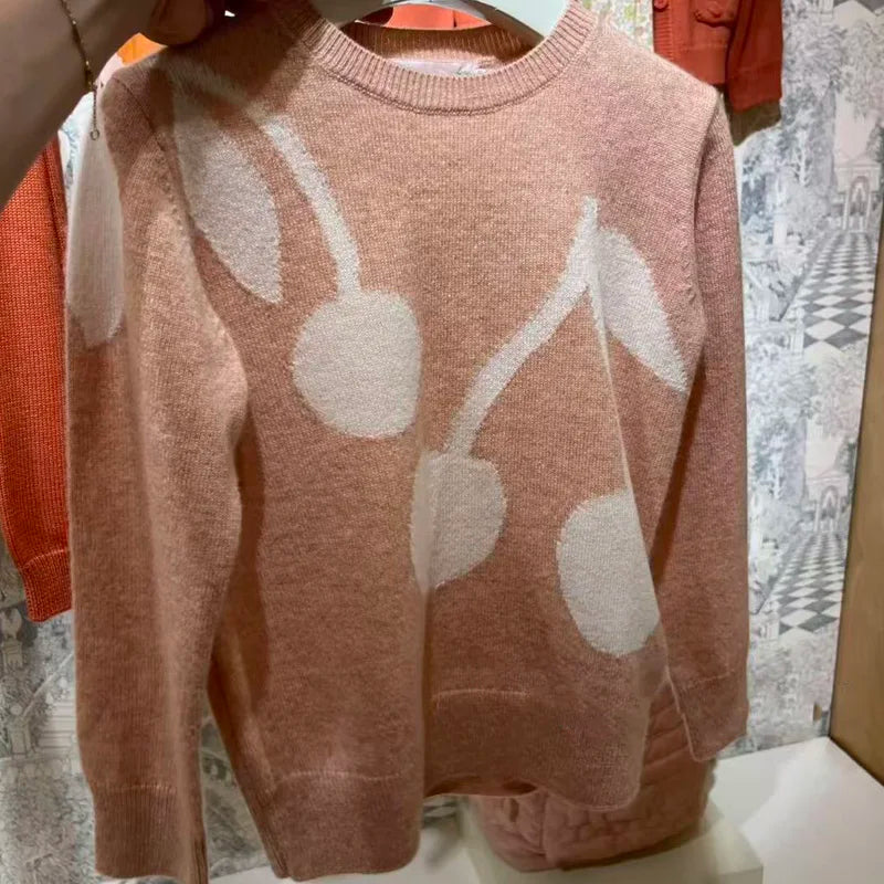 Pre-sale(ship September) 2026 Bp Autumn Winter Kids Sweater Baby Girl Clothes Cotton Wool Sweaters Kids Clothes Size 4-14y