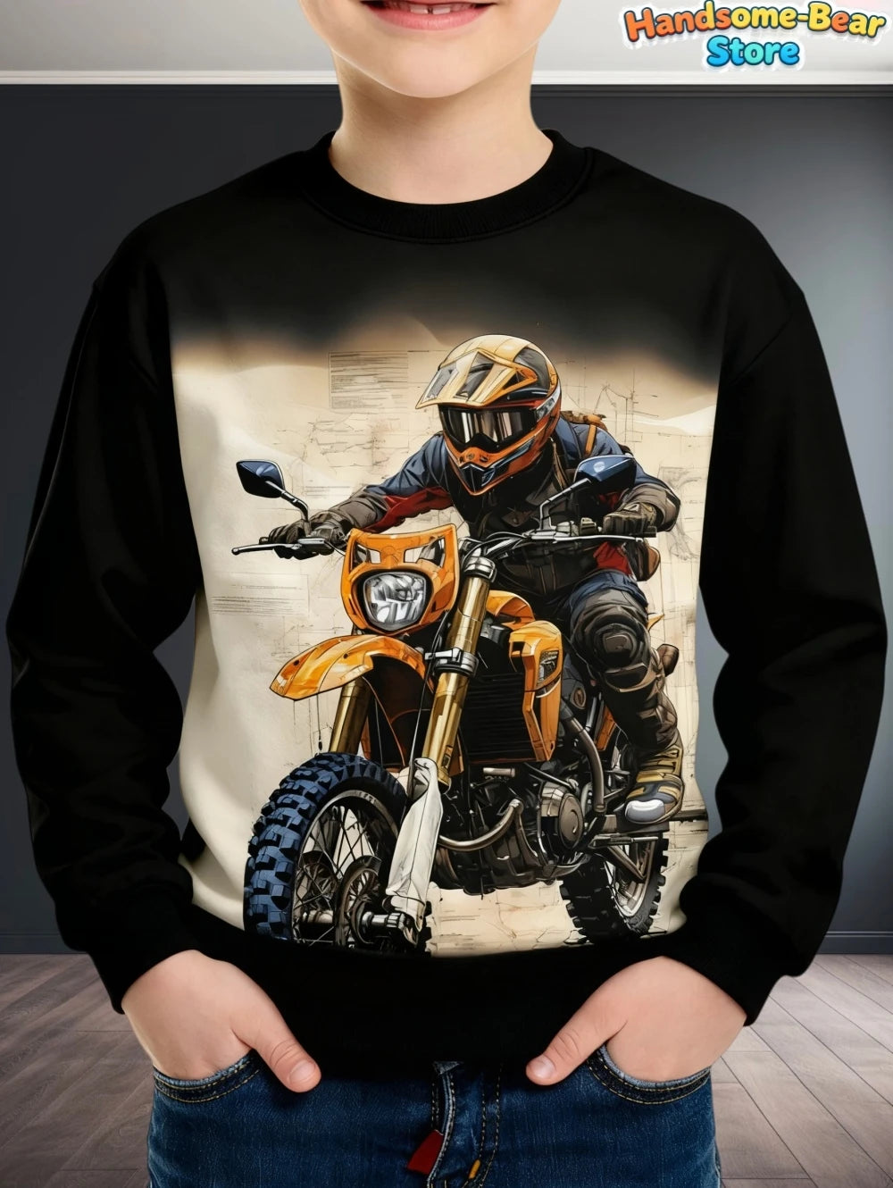 Kids Clothes Boys Sweatshirt Long Sleeve Stylish Car Racing Graphic Children Hoodies Autumn Casual Streetwear Loose Boys Clothes