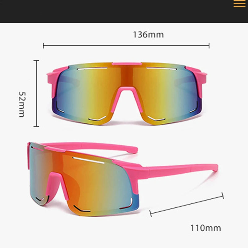 Children's Sunglasses Boy Fashion Trend Outdoor Sport Cycling Sun Glasses Girls UV Protection Colorful Lens Sports Eyewear Kids