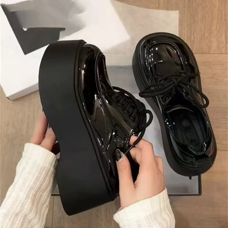 Fashionable New Sexy and Elegant Loafers Spring/autumn Round Toe Comfortable Thick Sole Non Slip Casual Sports Shoes for Women