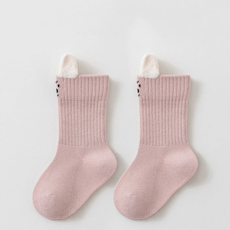 Cute Kids Socks For Girls Boys Soft Cotton Baby Toddler Boy Girl Sock Cartoon Children's Short Socks Autumn Winter 0-8Years