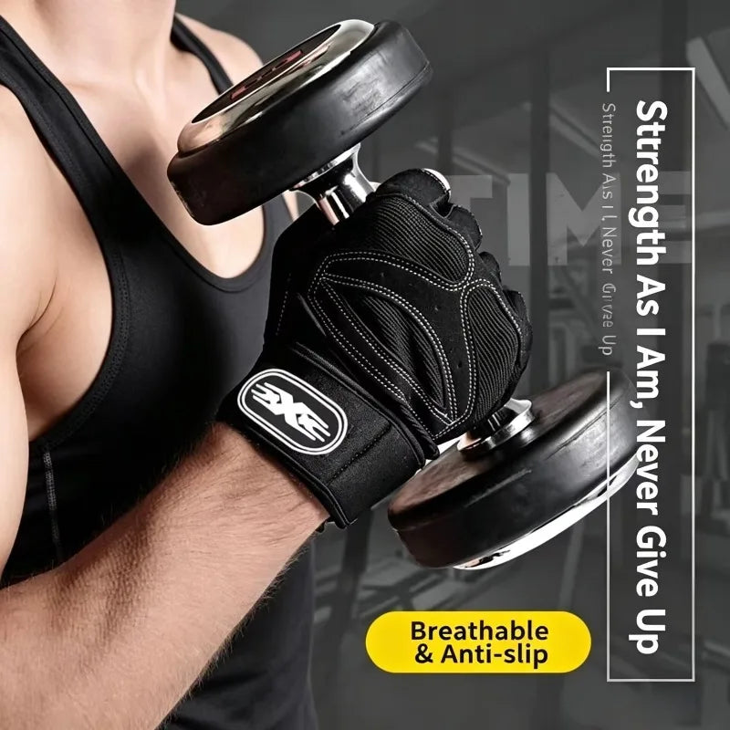 Gym Gloves for Men Women Fitness Weight Lifting Wristband Gloves Body Building Training Sports Exercise Cycling Glove Shockproof