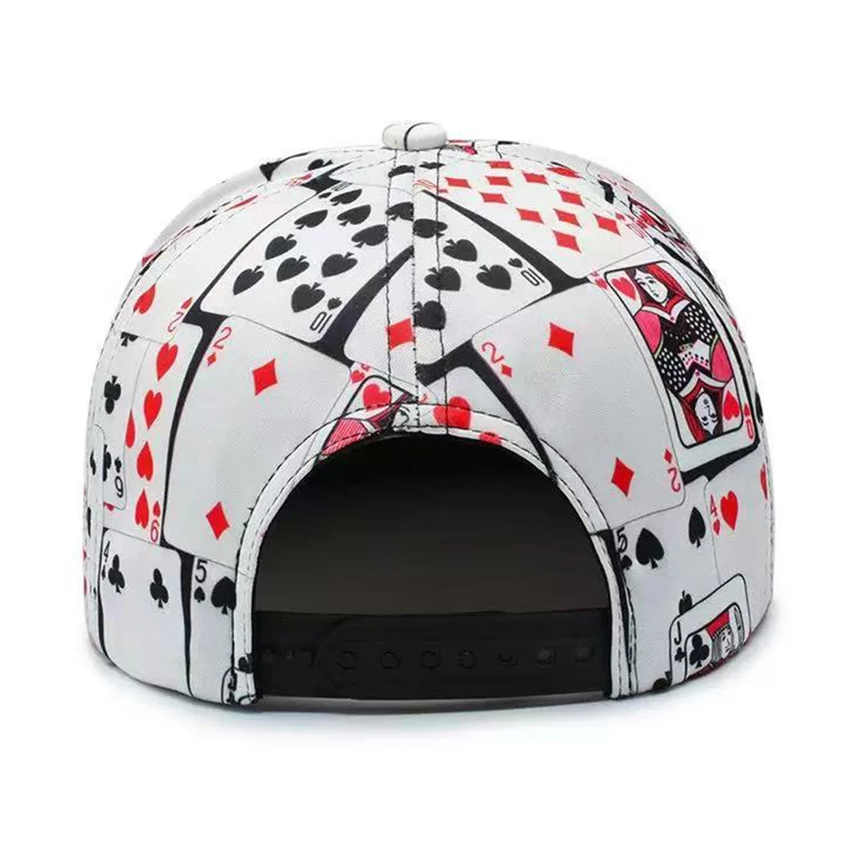 Unisex Poker Card Printed Hip-hop Hats Spring Autumn Outdoor Adjustable Casual Baseball Caps Sunscreen Hat Sports Cap