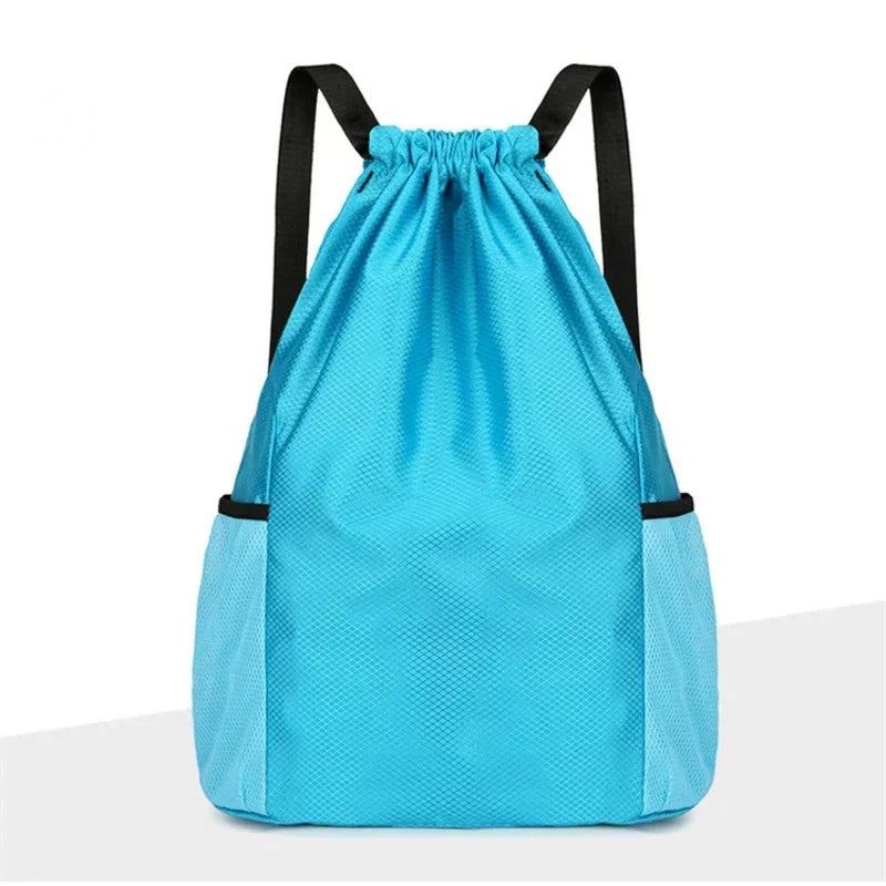 Sports Drawstring Backpack Sport Fitness Travel Outdoor Sackpack Women And Men Large Capacity Gym Swim Beach Bags Basketball Bag