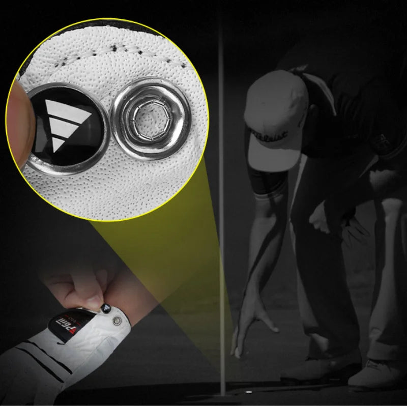 Men Golf  Gloves White Breathable Kid-lambskin Genuine Leather Sport Hand Glove Wear Single Left Right Handed Batting ST022