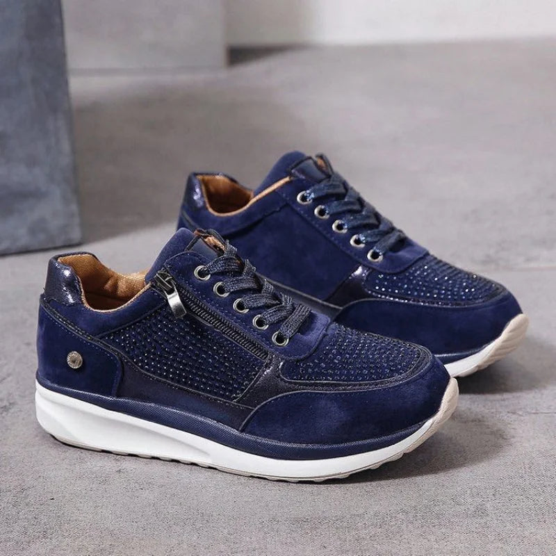 New Women's Wear-resistant Wedge Sneakers Lightweight Female Shoes Womens Vulcanized Shoes Breathable Shoes