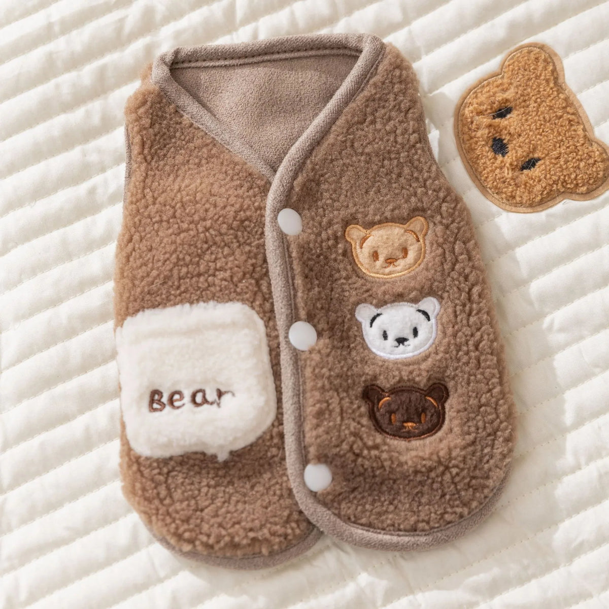 Pet Jacket Clothes For Autumn And Winter Cute Animal Small Dog Clothes Fleece Autumn Vest Fleece Puppy Warm Clothing Cat Clothes