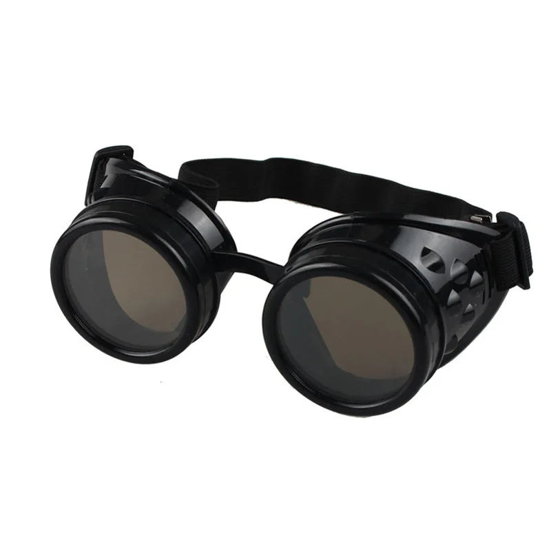 Men Sunglasses Fashion Steampunk Glasses Round Oversized Goggles Welding Punk Glasses Cosplay Brand Designer Colors Lens Shades