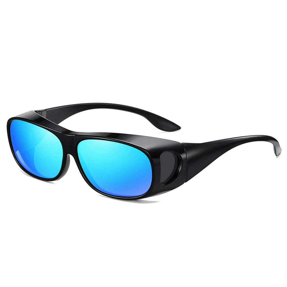 Sunglasses Fit Over Glasses for Men Women, Wrap-Around Glasses UV400 Protection for Driving and Outdoor