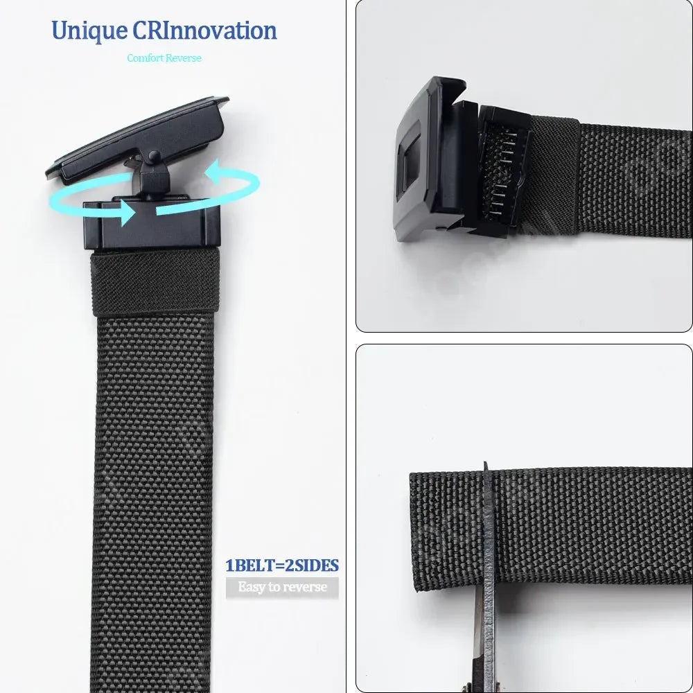 Men Belts Automatic Buckle Tactical Belt Women Fashion Canvas Belts Male Outdoor Fashion Designs Military Belts for Women