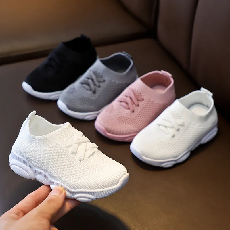Kids Shoes Antislip Soft Bottom Baby Sneaker Casual Flat Sneakers Shoes Children size Girls Boys Sports Shoes