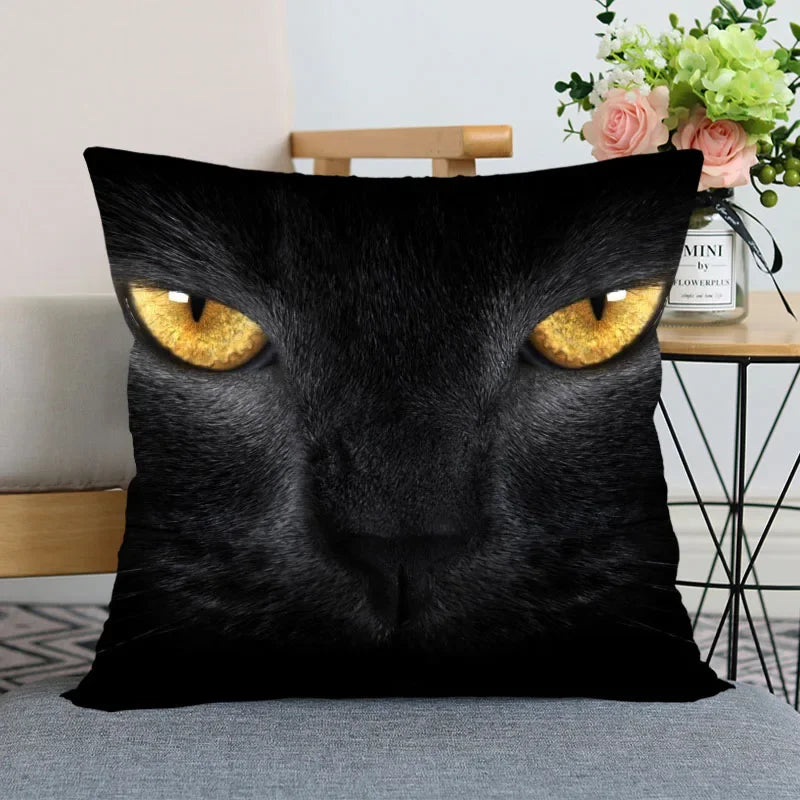 Cute Animal Bed Pillowcase for Car Sofa Home  Pet Cat Printed   Cushion Cover