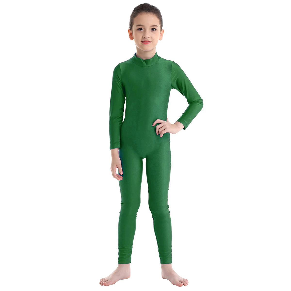 Kids Girls Full Body Suit Gymnastics Bodysuit Ballet Dance Jersey Leotard Jumpsuit Sports Unitard Children Dancewear Sportwear