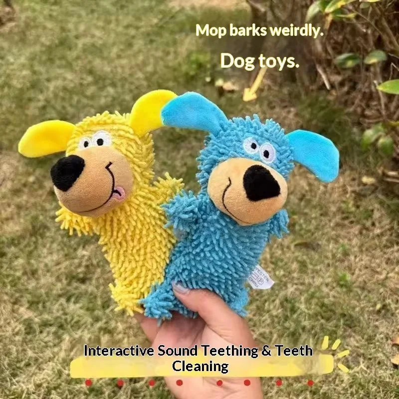 Dog Toy Squeaky Pet Chew Toy Durable Teething Molar Puppy Self Entertainment Interactive Stuffed Doll For Small Medium Dogs