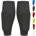 1Pcs S Football Shin Guard Socks Sleeves with Foam,Calf Compression Sleeve Honeycomb Pads,Sports Legging & Soccer Equipment