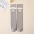 Kids Boy Girl School Sock Fashion Letter M Knee High Sock for Toddler Stocking Children Spring Autumn Cotton Soft Sock