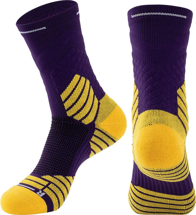 Women Professional Basketball Sock Long Tube Sports  Men Thickened High Towel Sweat-absorbent Non-slip Breathable Elite W100