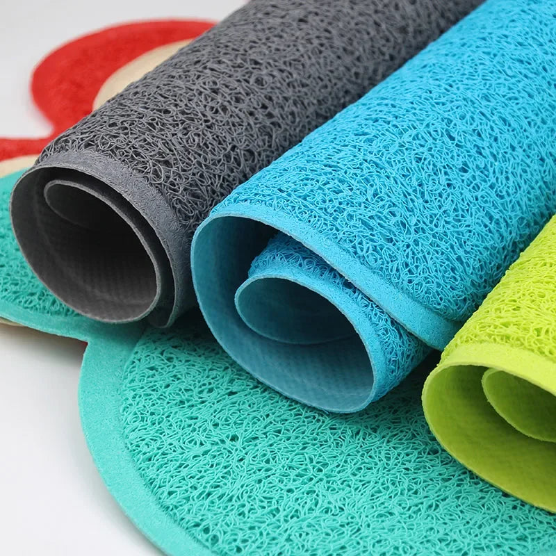 Pet Dog Cat Feeding Mat Dog Paw Shape Pet Bed Mat Dish Bowl Food Water Feed Wipe Easy Cleaning Pad Dog Accessories