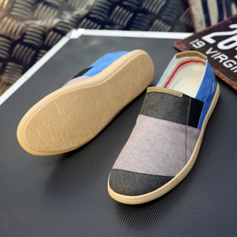 Men's Loafers Summer Slip On Canvas Shoes Men Casual Shoes For Men Flat Fisherman's Shoes Women Breathable Men's Espadrilles