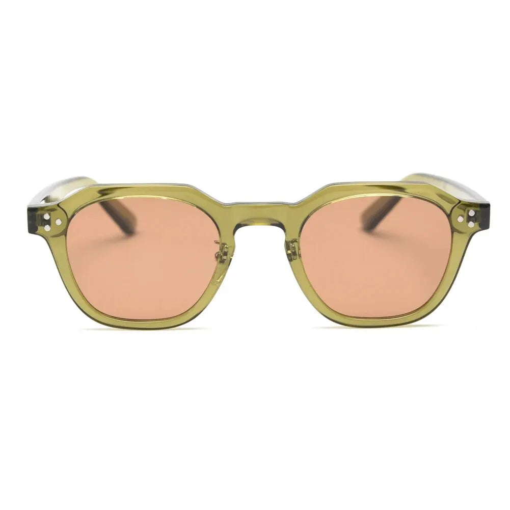 Polarized Sun Glasses for Women Mens TR90 Square Polygon Vintage Sunglasses with Thick Frame Luxury Brand Design Retro Eyewear