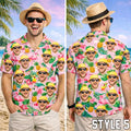 New Custom Face Hawaiian Shirt, Funny Summer Beach Shirt, Personalized Tropical Vacation Party, Gift for Men Dad Husband