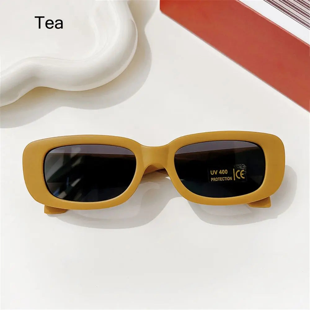 Kids Sunglasses Boy Girls Small Square Frame Sun Glasses Children Baby Stylish Matte Rectangle Goggles UV400 Eyewear Shades 2024