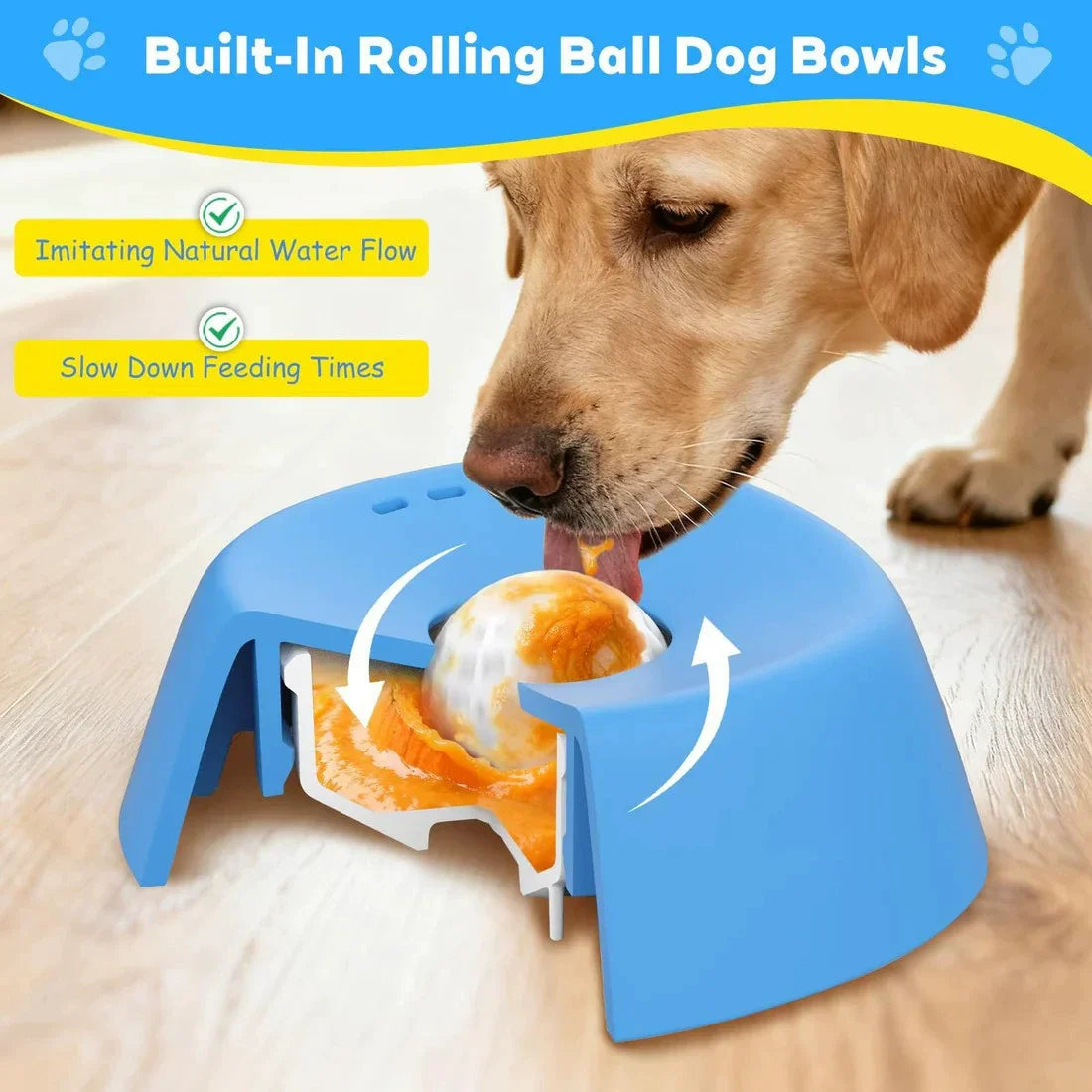 Pet Lick Bowl Slow Feeder For Dogs Cats Detachable Washable Non-Slip Silicone Licking Mat For Yogurt Peanut Butter Treats Anti-C