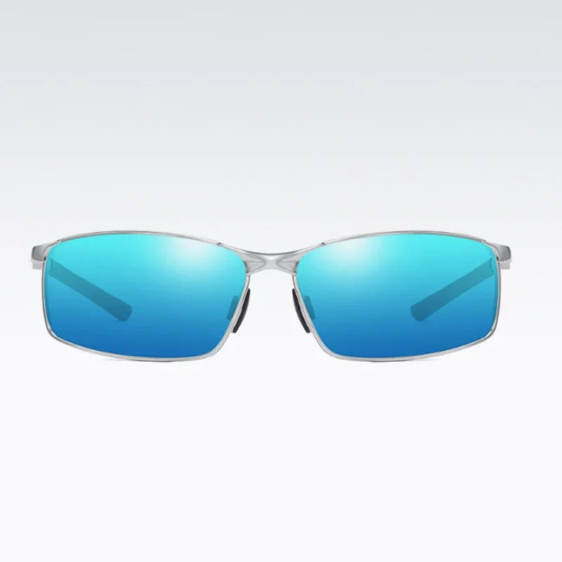 Photochromic Men Polarized Sunglasses Male Metal Square Glasses Driving Sun Glasses UV400 Outdoor Sports Cycling Goggles
