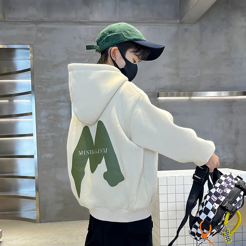 High Quality New Style Children Fashion Hoodies for Boys Casual Sweatshirt School Kids Spring Clothing Outfit Tops Age 5-14 Y