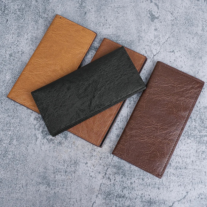 Men's wallets long ultra-thin youth multi-card leisure wallet card package Japanese and Korean students retro wallet.