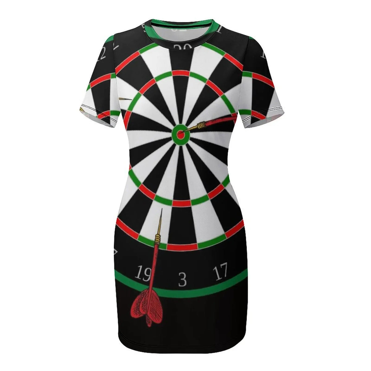 Dartboard Short Sleeved Dress beach dresses Dresses Dress