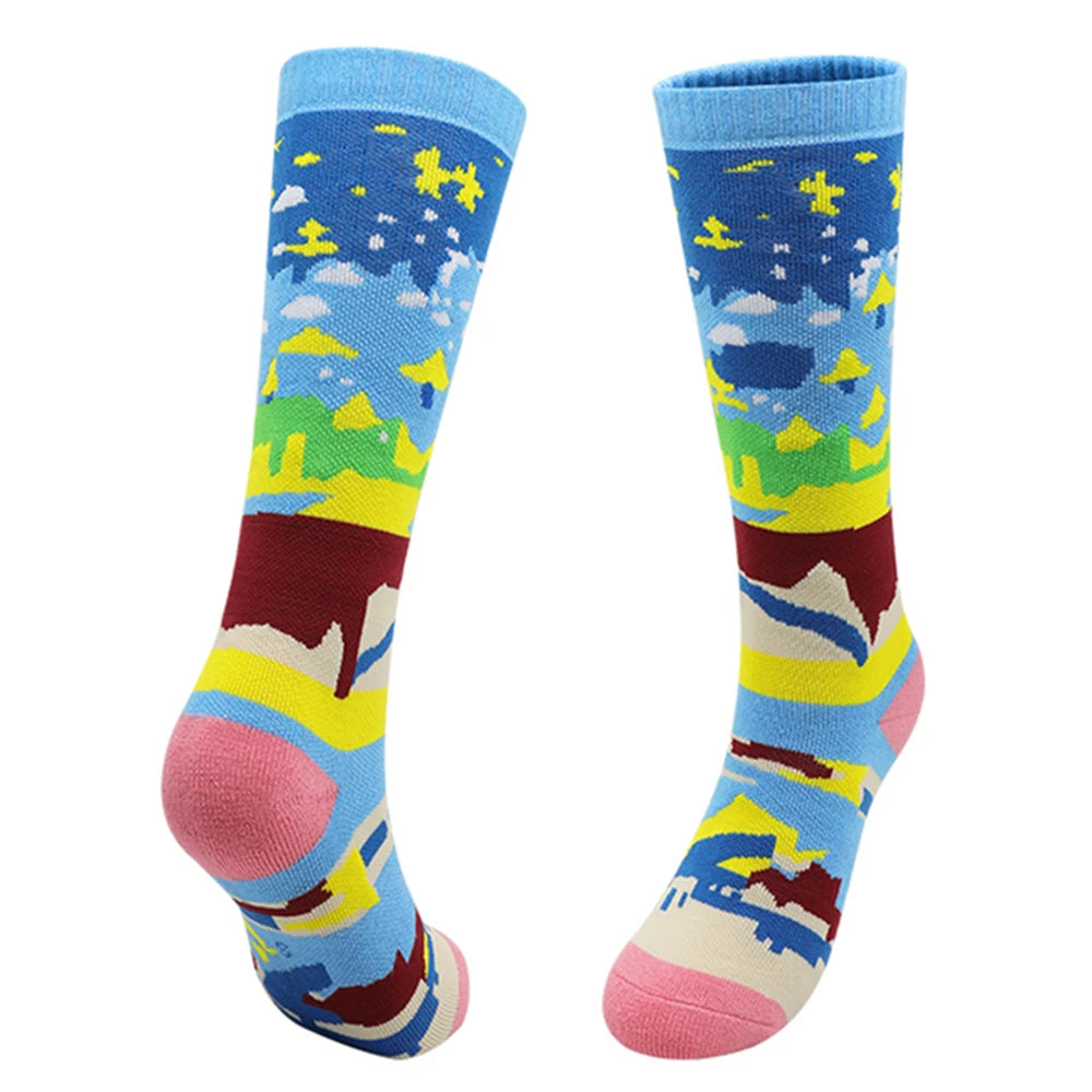 Children's Kids Skiing Socks Winter Warm Socks Youth Boys Girls Child Hiking Outdoor Sports Thicken Thermal Snowboarding Socks