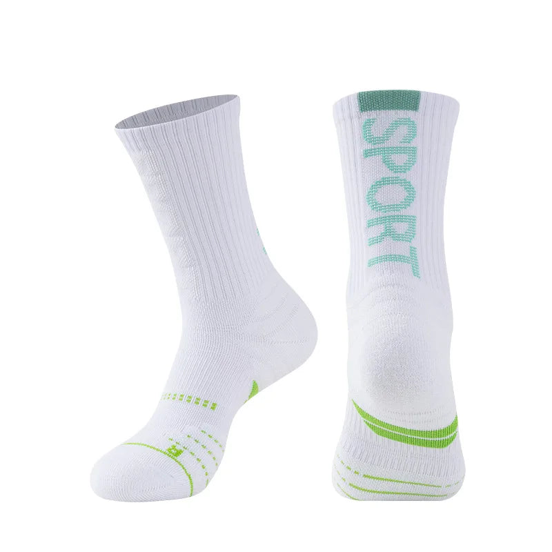 Women Professional Basketball Sock Long Tube Sports  Men Thickened High Towel Sweat-absorbent Non-slip Breathable Elite W100