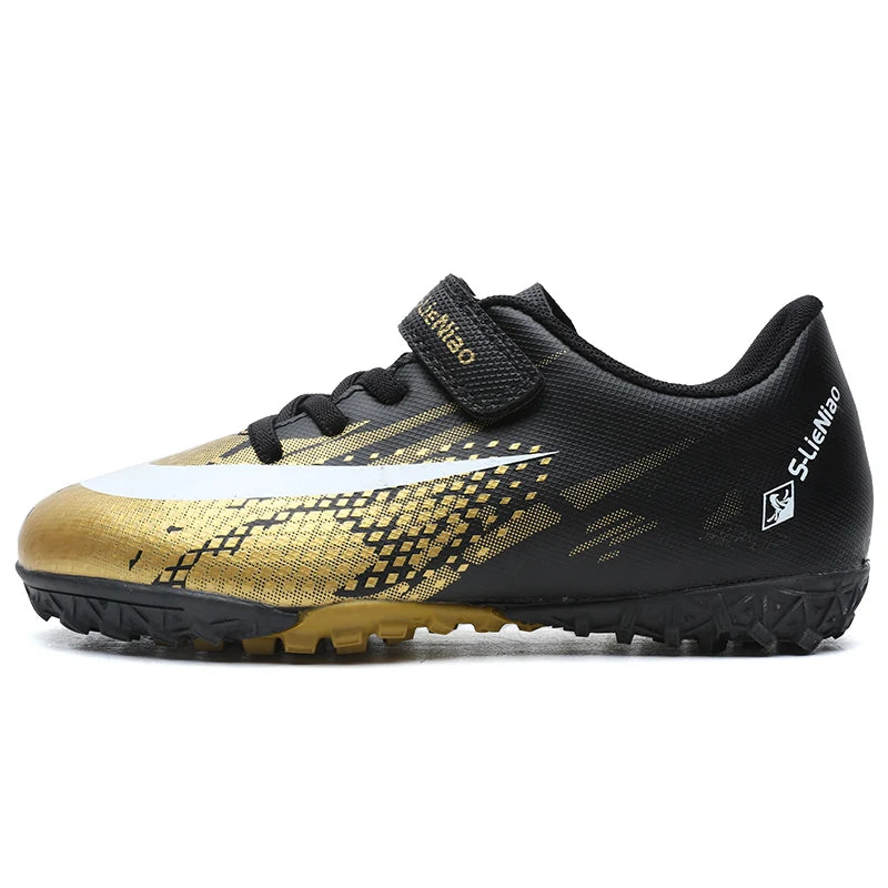 Soccer Turf Shoes Boys Football Boots Fashion Cheap Kids Soccer Cleats Non Slip Indoor Futsal Sneakers Youth Training Chuteira
