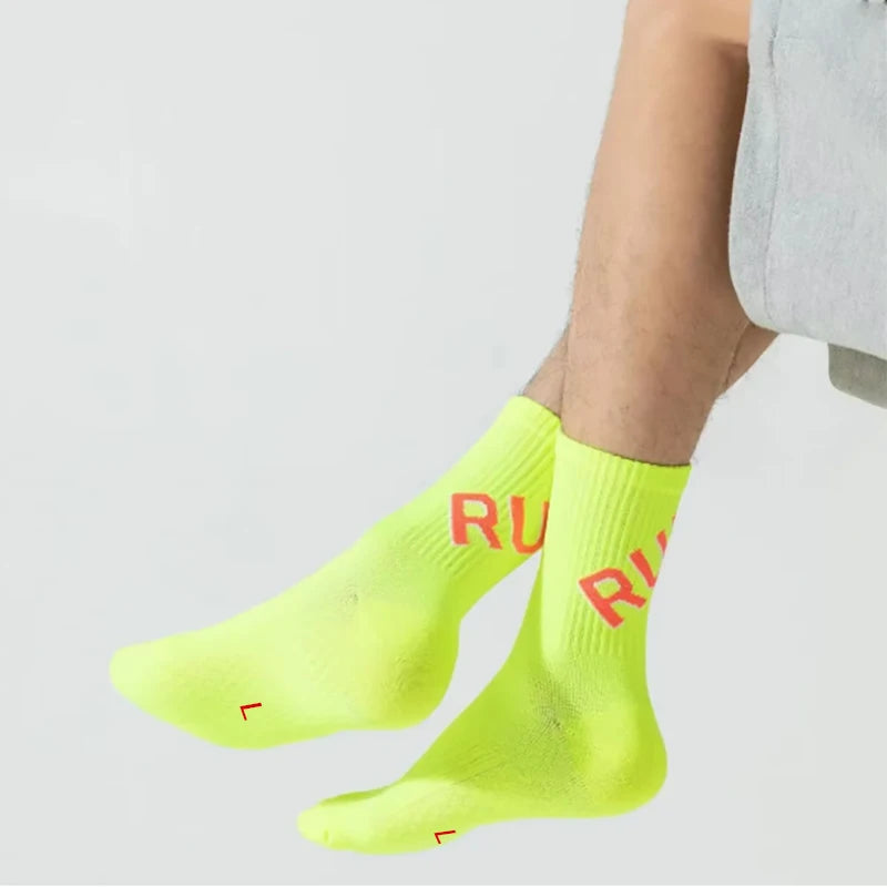 1 Pair Of Running Socks For Men And Women, Short Tube Towel Bottom Sports, Low Top Marathon, Fitness Basketball Pressure Socks