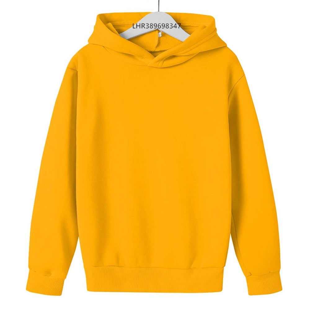 Boy Girls Clothing Hoodie Tops Suitable Age 3-12 Children's Sweatshirt Fashion Pink Black White Red Yellow Spring Autumn Coat
